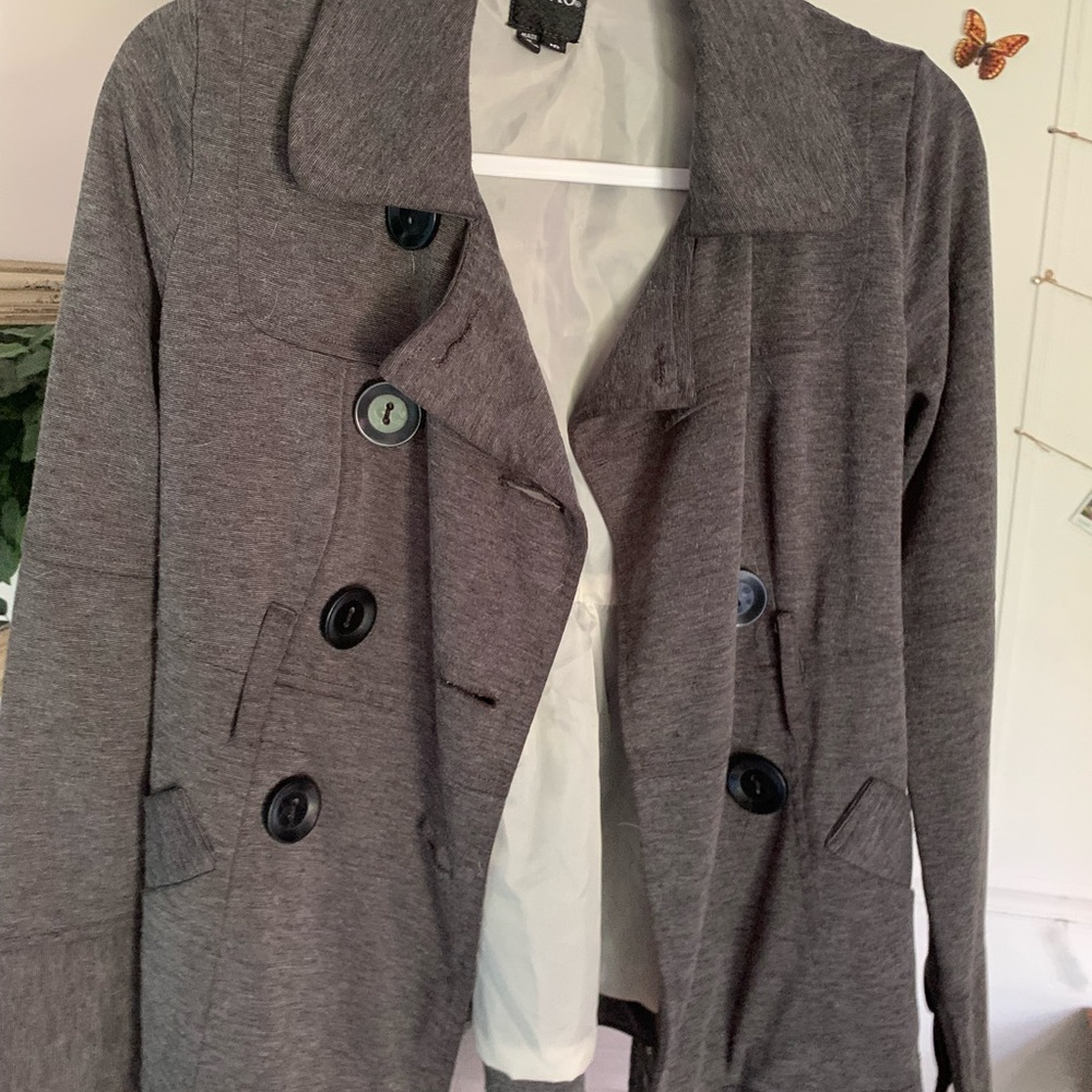 Grey Peacoat